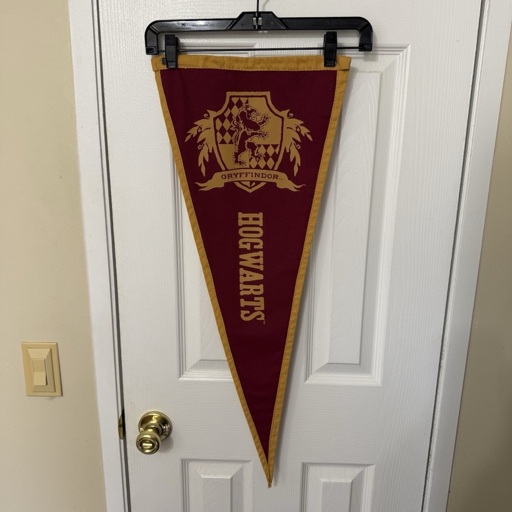 Harry Potter Hogwarts Gryffindor House Pennant Banner Canvas Fabric Pottery Barn